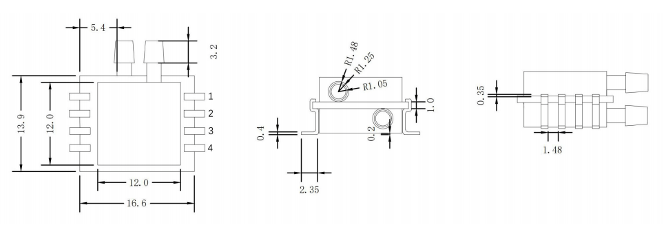 xgzp194 pressure sensor dimension xgzp194 pressure sensor dimension