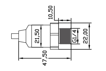 low pressure transducer xgzp6147 dimension