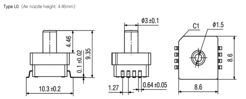 Water Tank Level Sensor XGZP6869A 1 6869A DIMENSION1 V2.8