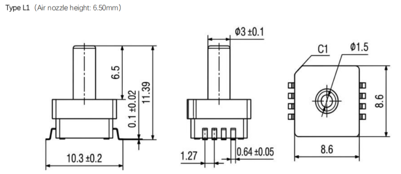Water Tank Level Sensor XGZP6869A 2 6869A DIMENSION2 V2.8